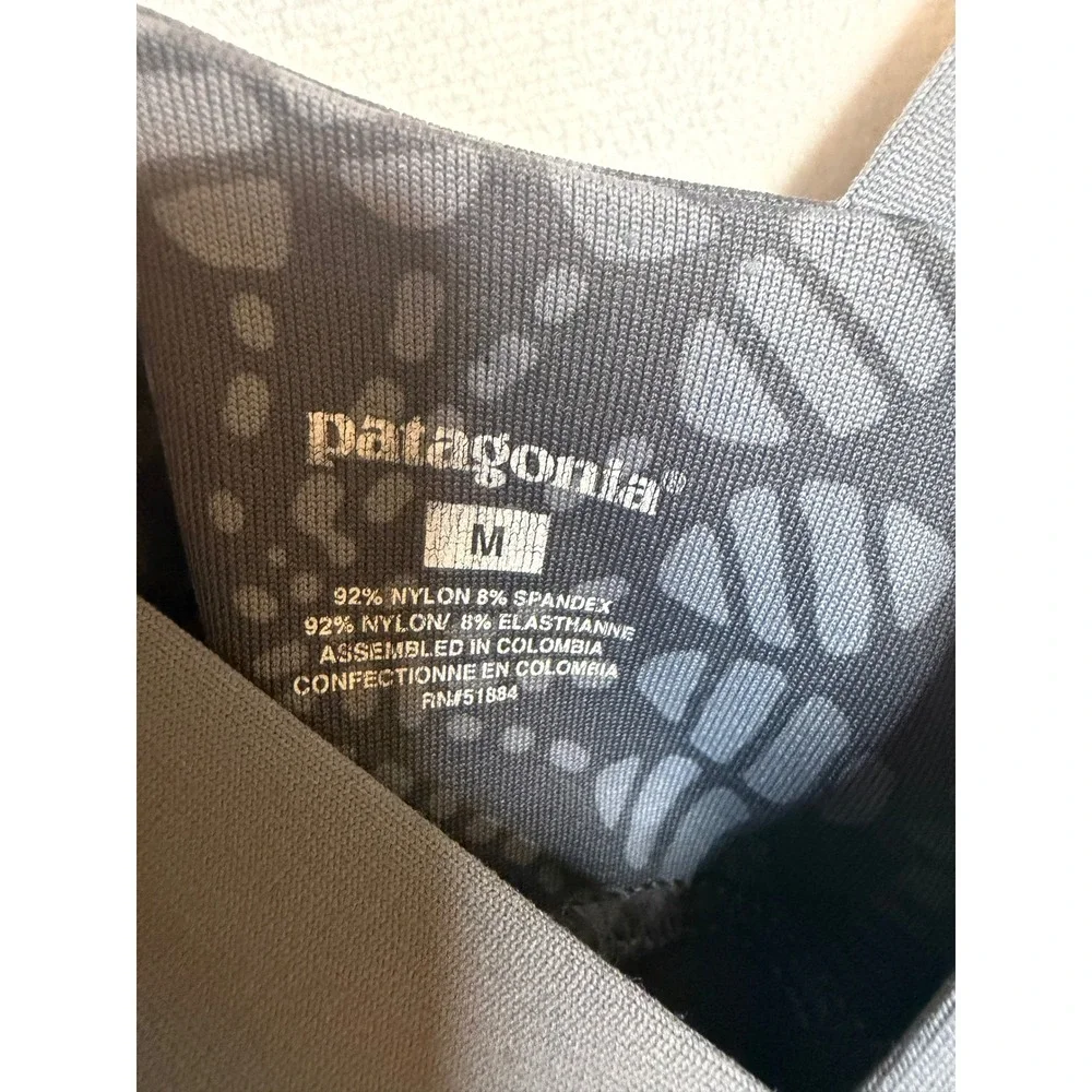 Patagonia Kamala Dress Womens Medium Grey Print V-Neck Sleeveless 58896SP11 - Picture 3 of 6